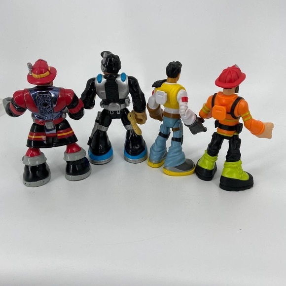 Mattel Action Rescue Figures Lot Carlos Kitbash Firefighter Forest Fuego - Picture 6 of 11